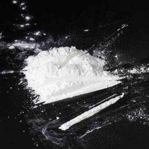 clear white powder cocaine