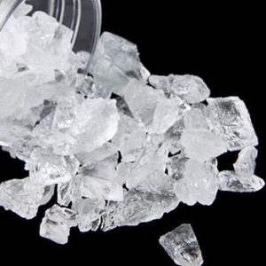 White shinny crystals meth ice